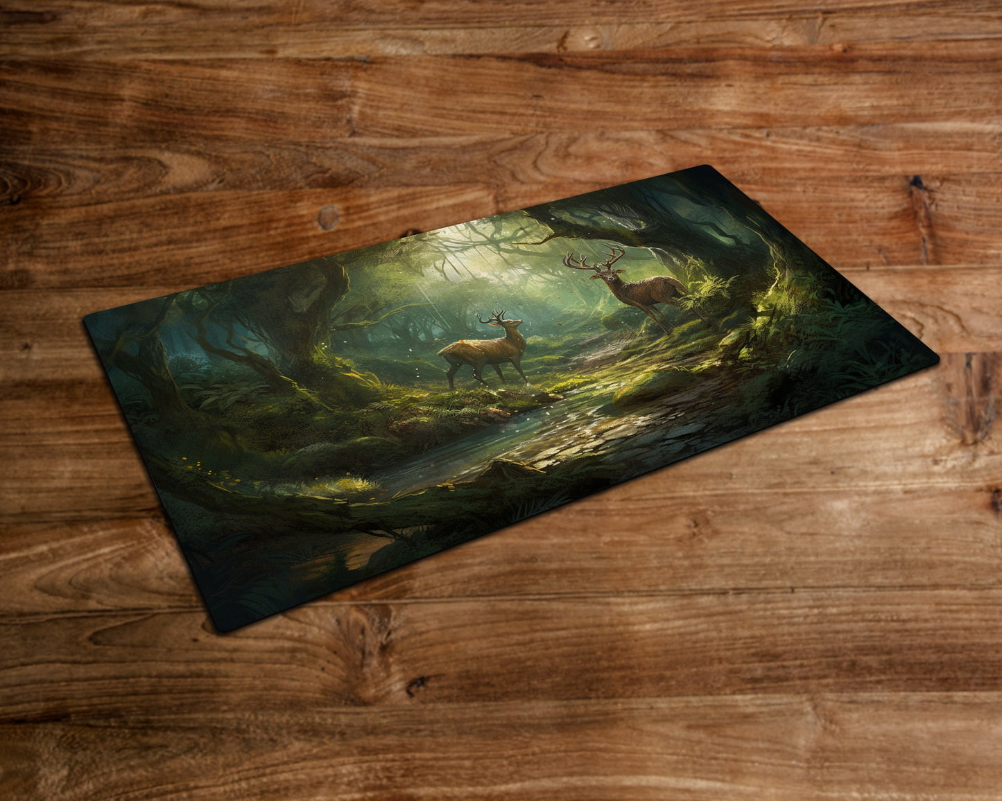 The Luminescent Thicket – MTG-Spielmatte – 24 x 14 Zoll – MTG-Geschenke – Magic The Gathering-Geschenke – Genähte Spielmatte