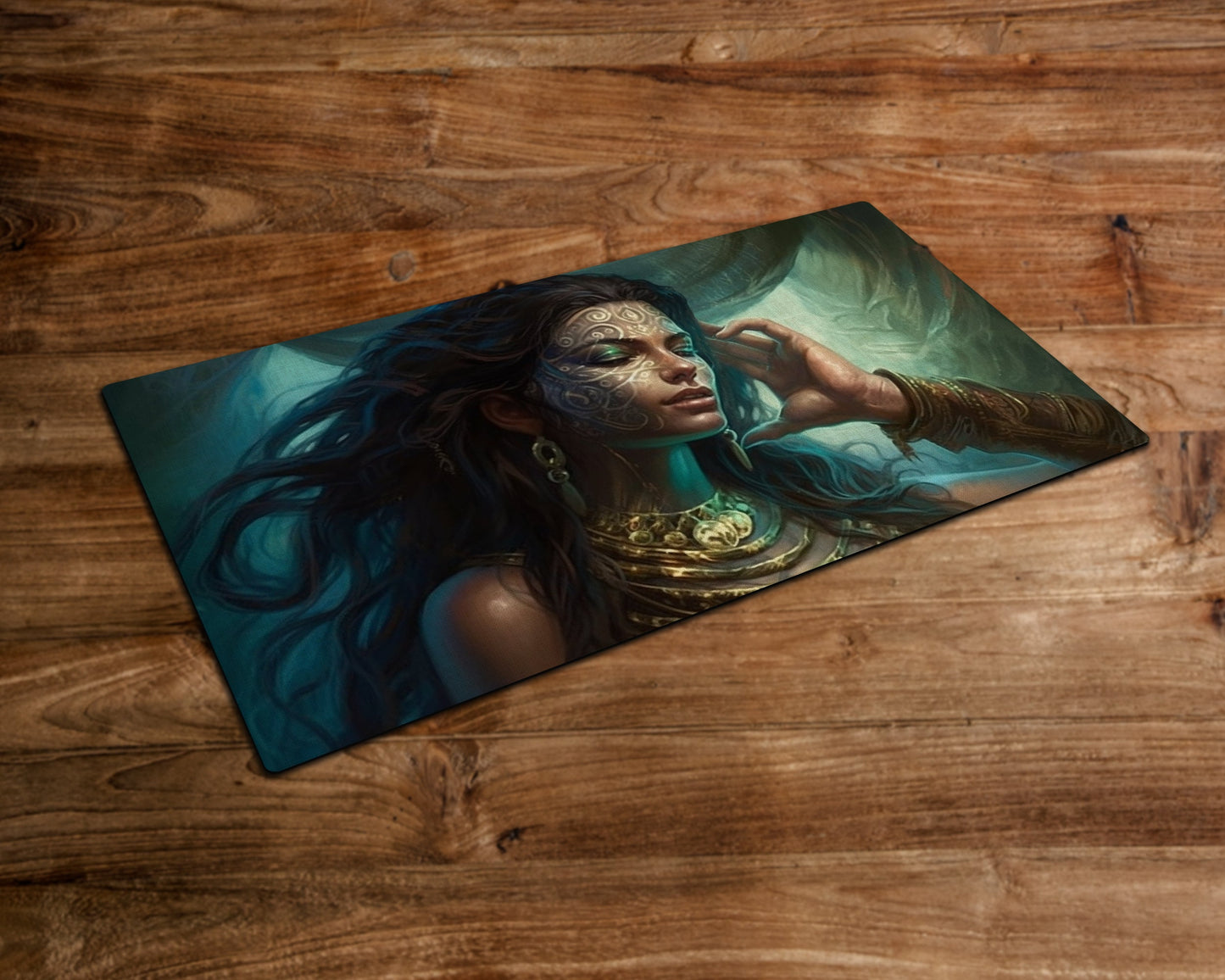 The Pensive One - MTG Playmat - 24 x 14 inches -Playmat for TCG - Handcrafted