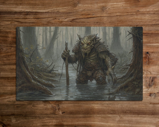 The Swamp Dweller - MTG Spielmatte - 24 x 14 Zoll - Spielmatte für TCG - Handgefertigt