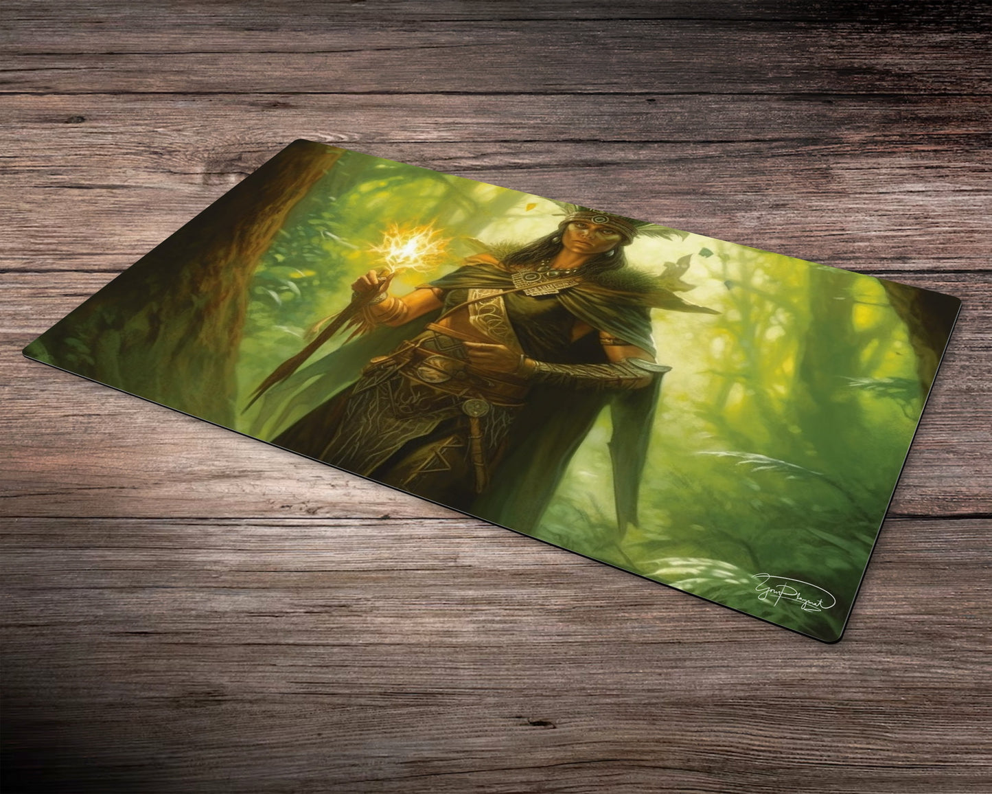 Elven Lorekeeper - MTG Spielmatte - 24 x 14 inches - MTG Geschenke - MTG Zubehör - Magie Tischmatte