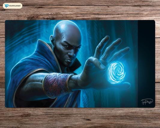 Locked in Quantum Power - MTG Spielmatte - 24 x 14 Zoll - MTG Geschenke - MTG Zubehör - Magie Tischmatte