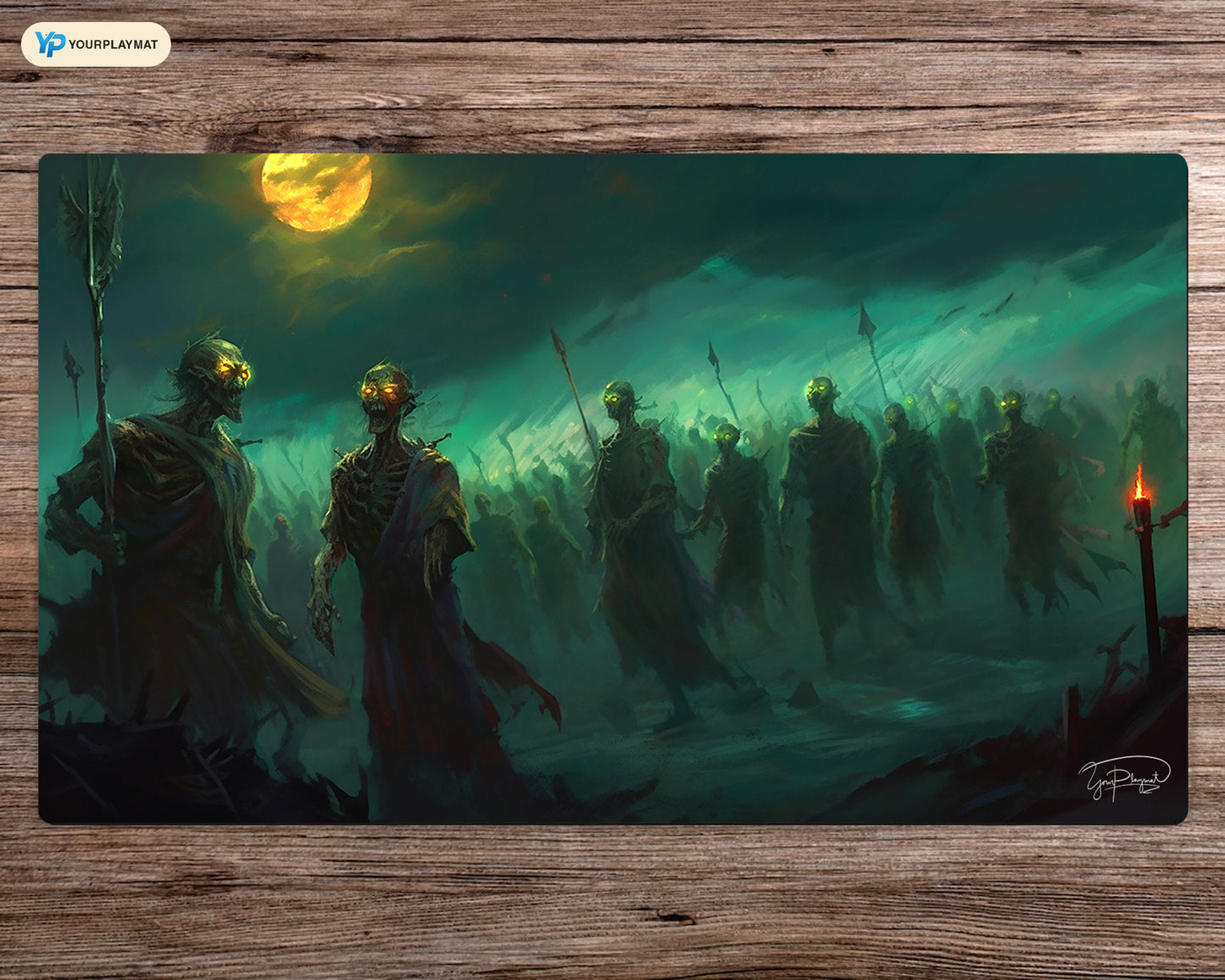 Army of Bones and Decay  - MTG Spielmatte - 24 x 14 inches - MTG Geschenke - MTG Zubehör - Magie Tischmatte