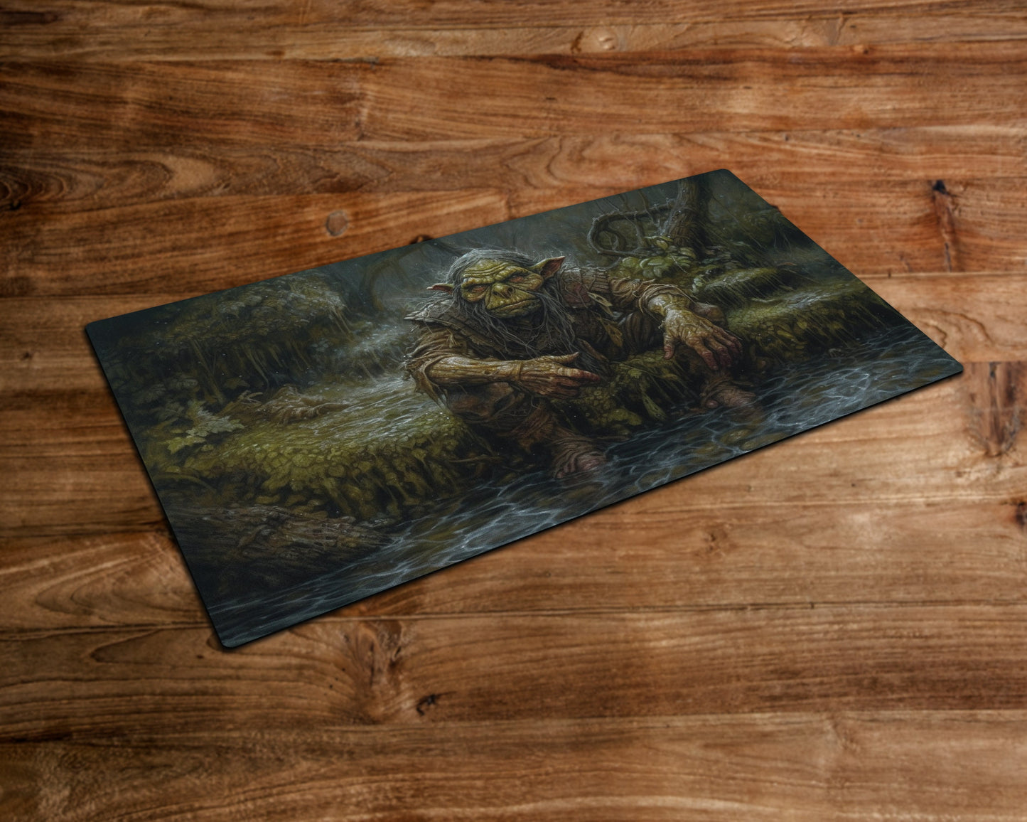 The Goblin's Oasis – MTG-Spielmatte – 24 x 14 Zoll – MTG-Geschenke – Magic The Gathering-Geschenke – Genähte Spielmatte