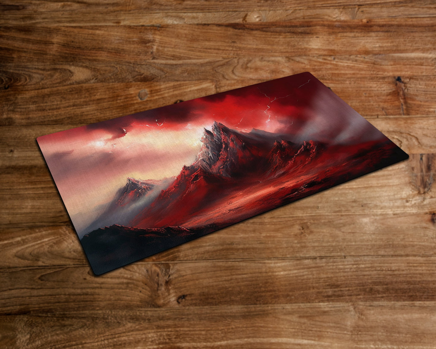 The Thunderous Apex - MTG Playmat - 24 x 14 inches -Playmat for TCG - Handcrafted