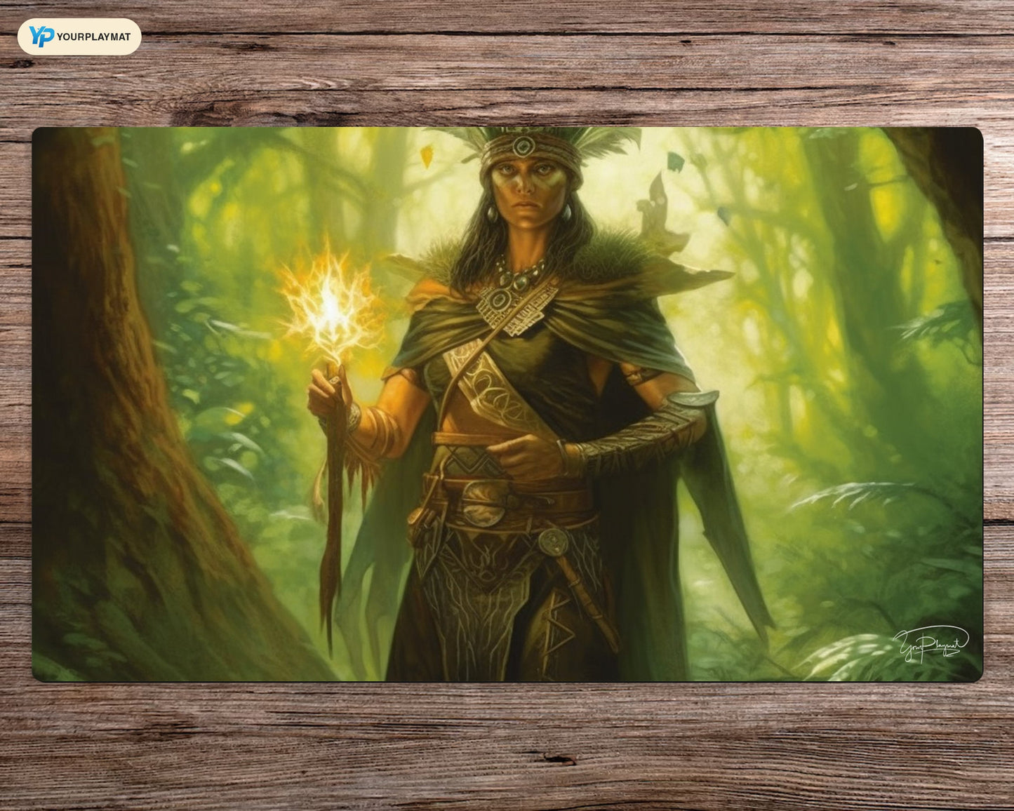 Elven Lorekeeper - MTG Spielmatte - 24 x 14 inches - MTG Geschenke - MTG Zubehör - Magie Tischmatte