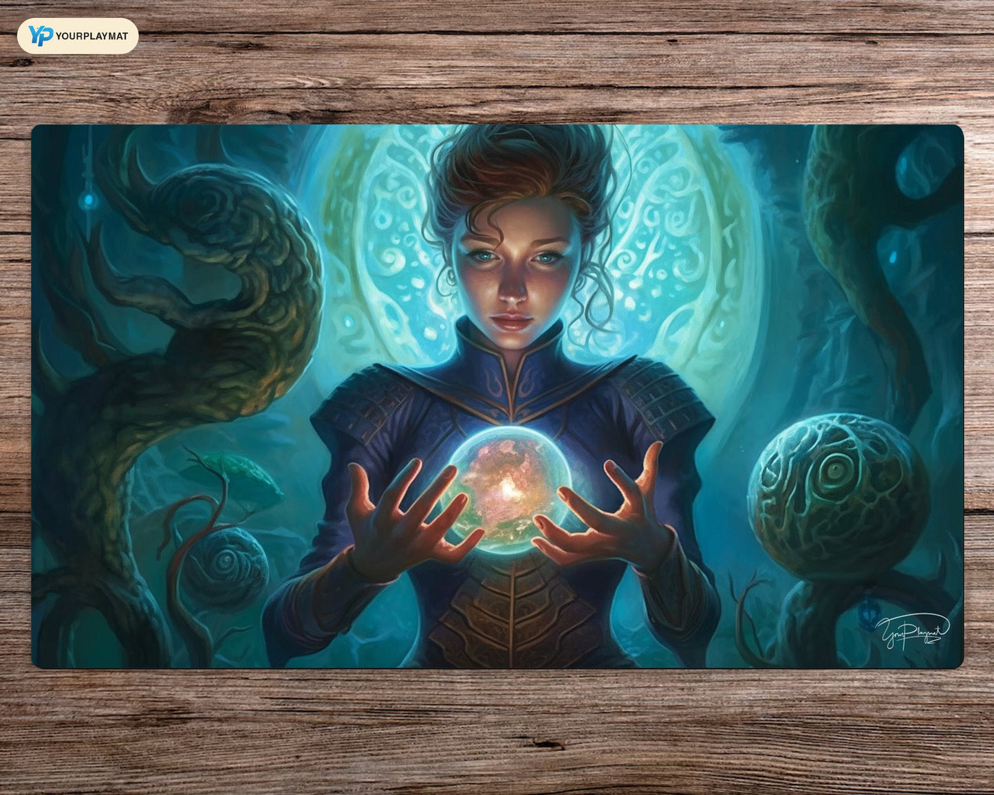 Enchanted Diviner - MTG Spielmatte - 24 x 14 inches - MTG Geschenke - MTG Zubehör - Magie Tischmatte