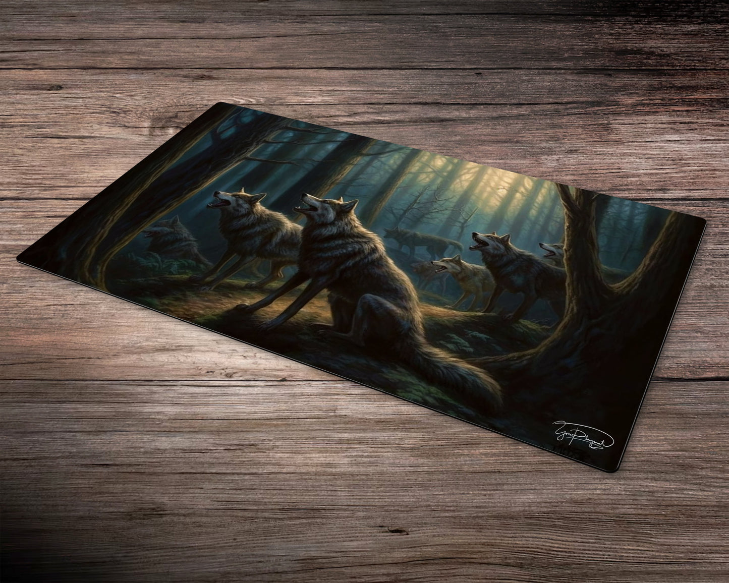 Midnight Howlers - MTG Spielmatte - 24 x 14 inches - MTG Geschenke - MTG Zubehör - Magie Tischmatte