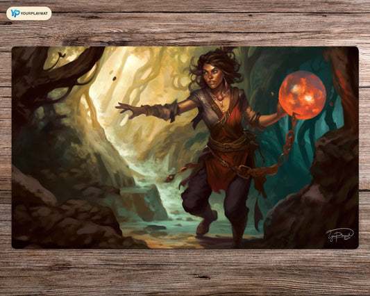 Jewel of the Jungle - MTG Spielmatte - 24 x 14 Zoll - MTG Geschenke - MTG Zubehör - Magie Tischmatte