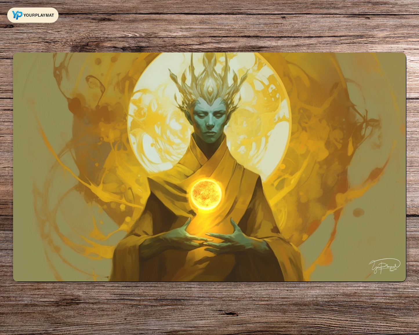 Illuminated Transformation - MTG Spielmatte - 24 x 14 Zoll - MTG Geschenke - MTG Zubehör - Magie Tischmatte