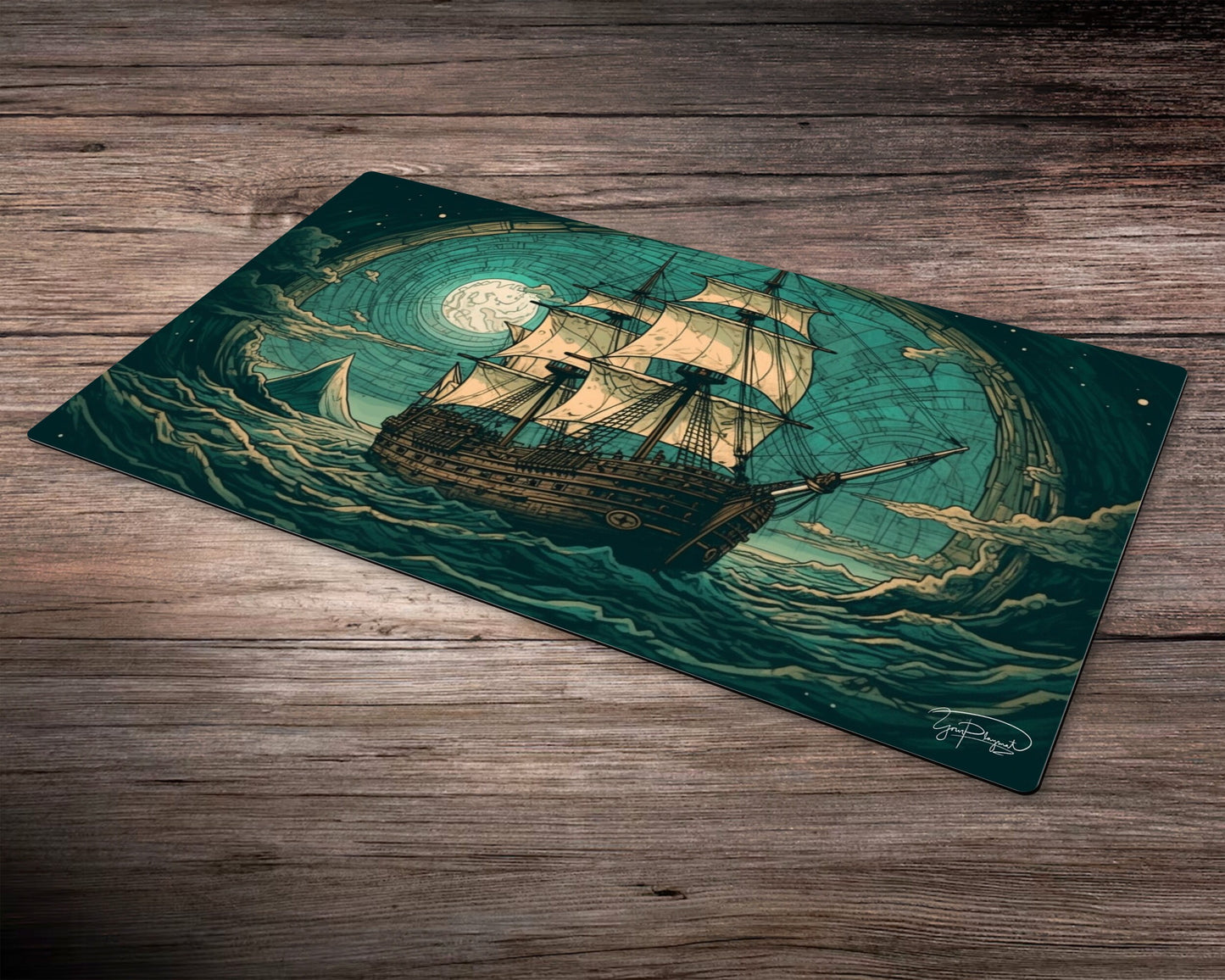 Navigating the Unknown - MTG Spielmatte - 24 x 14 Zoll - MTG Geschenke - MTG Zubehör - Magie Tischmatte