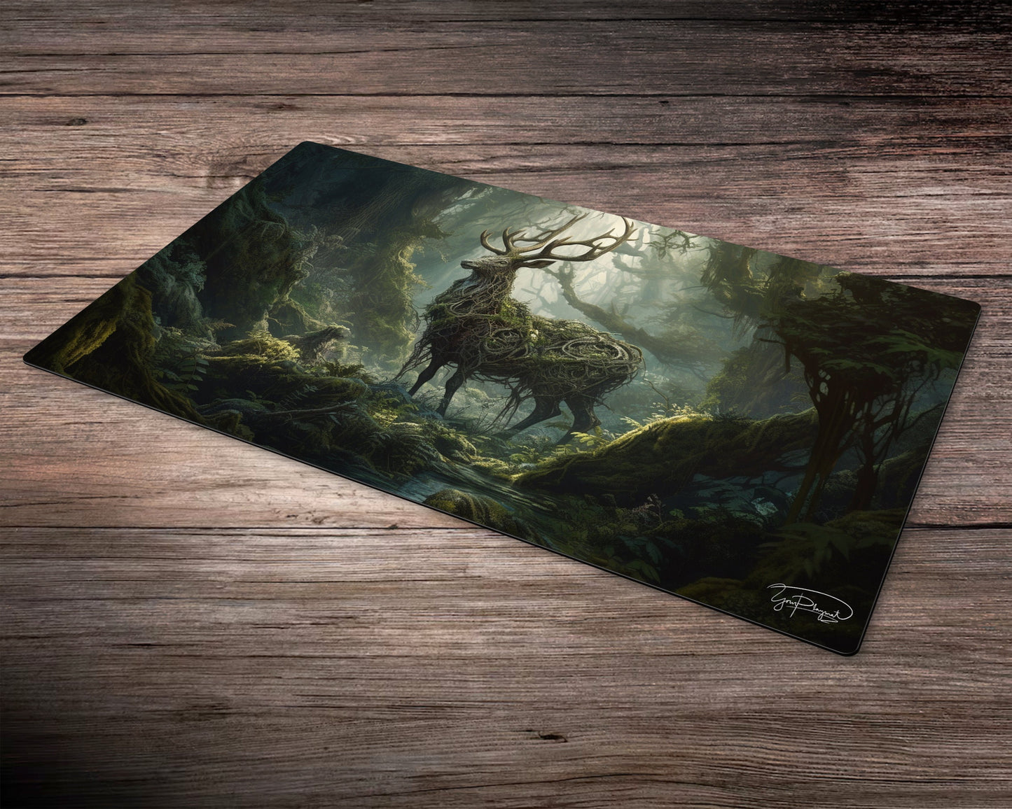 Forest Grove Guardian - MTG Spielmatte - 24 x 14 Zoll - MTG Geschenke - MTG Zubehör - Magie Tischmatte