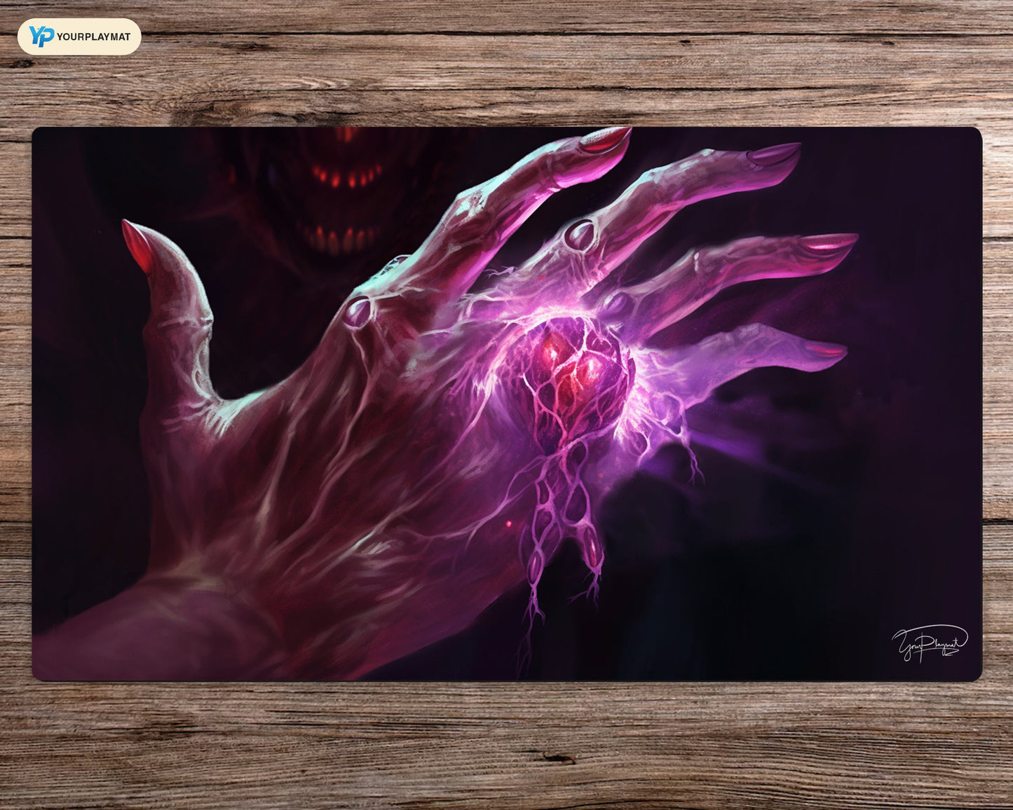 Demon's Touch  - MTG Spielmatte - 24 x 14 inches - MTG Geschenke - MTG Zubehör - Magie Tischmatte