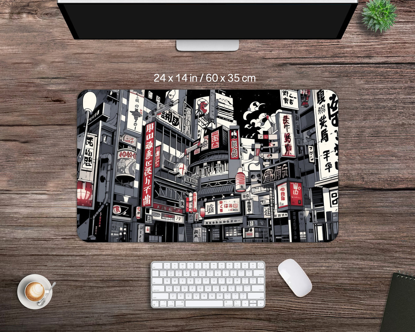 Tokyo District - Tokyo Japan Mauspad - Gamer Aesthetic Mouse Pad - Vielseitige Schreibtischunterlage - Hochwertig, Mehrzweck - Gaming Schreibtischunterlage